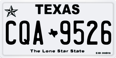 TX license plate CQA9526