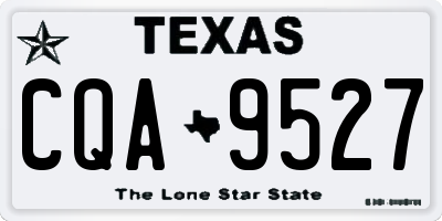 TX license plate CQA9527