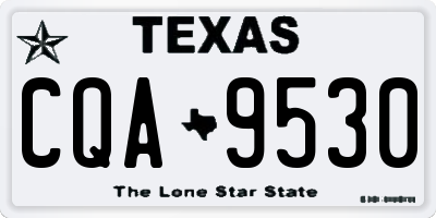 TX license plate CQA9530