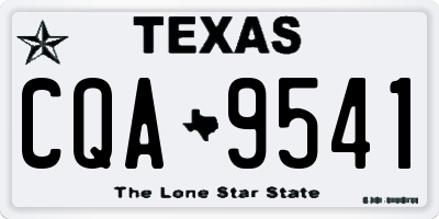 TX license plate CQA9541