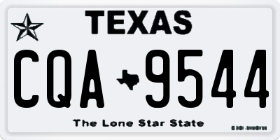 TX license plate CQA9544