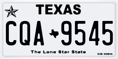 TX license plate CQA9545