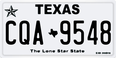 TX license plate CQA9548