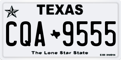 TX license plate CQA9555