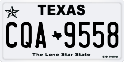 TX license plate CQA9558