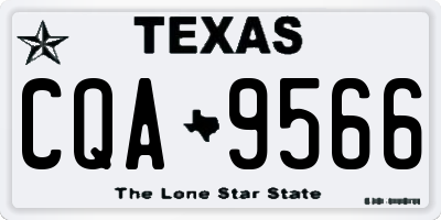 TX license plate CQA9566