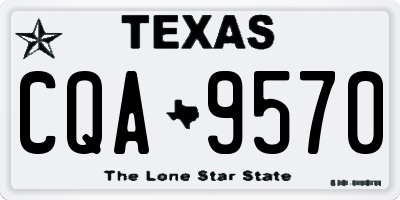 TX license plate CQA9570