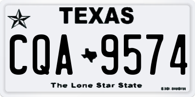 TX license plate CQA9574