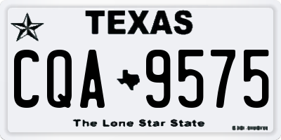 TX license plate CQA9575