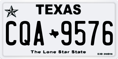 TX license plate CQA9576