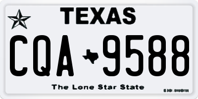 TX license plate CQA9588