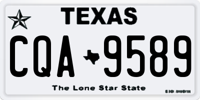 TX license plate CQA9589