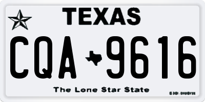TX license plate CQA9616