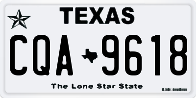 TX license plate CQA9618