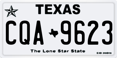 TX license plate CQA9623