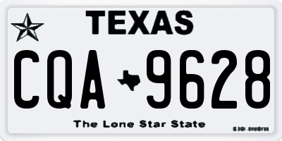 TX license plate CQA9628