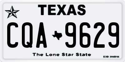 TX license plate CQA9629