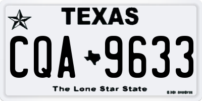 TX license plate CQA9633