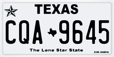 TX license plate CQA9645