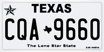 TX license plate CQA9660