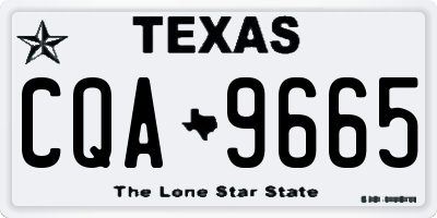 TX license plate CQA9665