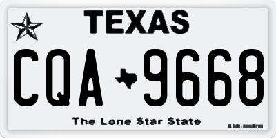 TX license plate CQA9668