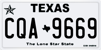 TX license plate CQA9669