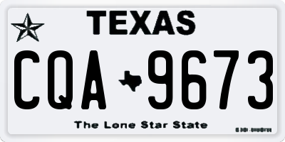 TX license plate CQA9673