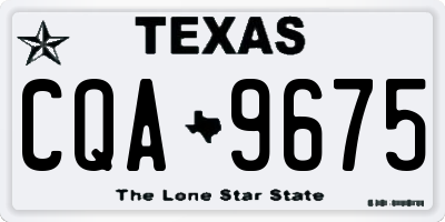 TX license plate CQA9675
