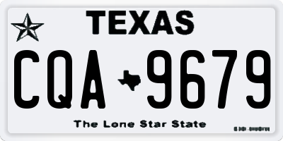 TX license plate CQA9679