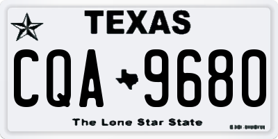 TX license plate CQA9680