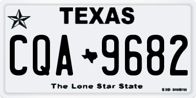 TX license plate CQA9682