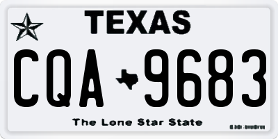 TX license plate CQA9683