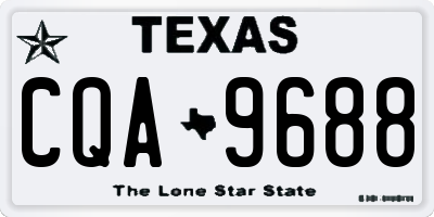 TX license plate CQA9688