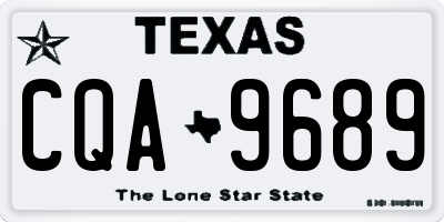 TX license plate CQA9689