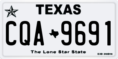 TX license plate CQA9691
