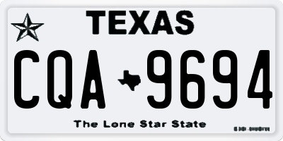 TX license plate CQA9694