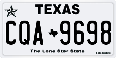 TX license plate CQA9698