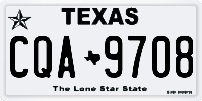 TX license plate CQA9708