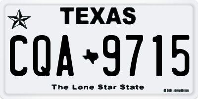 TX license plate CQA9715