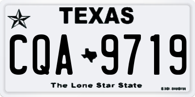 TX license plate CQA9719