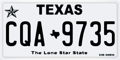 TX license plate CQA9735