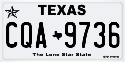 TX license plate CQA9736