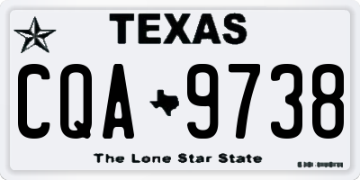 TX license plate CQA9738