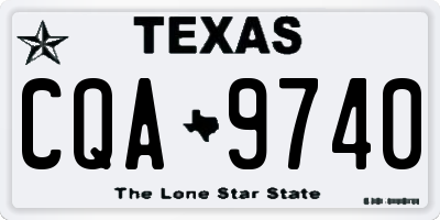 TX license plate CQA9740