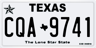 TX license plate CQA9741
