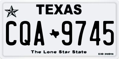 TX license plate CQA9745