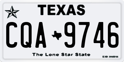 TX license plate CQA9746