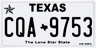 TX license plate CQA9753