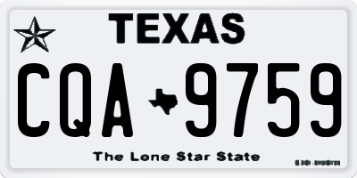 TX license plate CQA9759